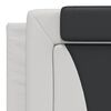 vidaXL Cadre de lit Viana avec LED sans matelas blanc et noir 180x200 cm