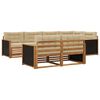 vidaXL Ensemble de canap&eacute;s d'ext&eacute;rieur avec coussin 7 pcs