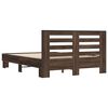 vidaXL Cadre de lit sans matelas chêne marron 135x190 cm