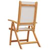vidaXL Chaises pliables de jardin lot de 2 bois d'acacia et textil&egrave;ne