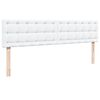 VidaXL Cadre de lit ottoman avec matelas blanc 160x200 cm similicuir