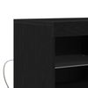 vidaXL Buffet LED Noir 81 x 37 x 66,5 cm Bois d'ing&eacute;nierie