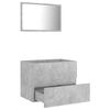 vidaXL Ensemble de meubles de salle de bain 2 pcs gris b&eacute;ton