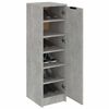 vidaXL Armoire &agrave; chaussures Gris b&eacute;ton 30x35x100 cm Bois d'ing&eacute;nierie