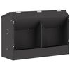 vidaXL Distributeur pour lapins Noir 64.5 x 25.5 x 45.5 cm