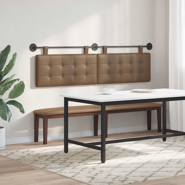 vidaXL T&ecirc;te de lit suspendue Montage mural Simili cuir