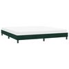 vidaXL Cadre de lit sans matelas vert fonc&eacute; 180x220 cm velours