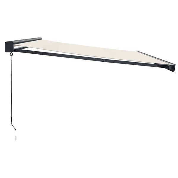 vidaXL Auvent r&eacute;tractable cr&egrave;me 4,5x3 m tissu et aluminium
