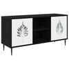 vidaXL Meuble TV HANAU 102 x 33 x 51 cm Ch&ecirc;ne noir Bois d'ing&eacute;nierie