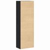 vidaXL Highboard Ch&ecirc;ne noir 60 x 35 x 180 cm Bois d'ing&eacute;nierie