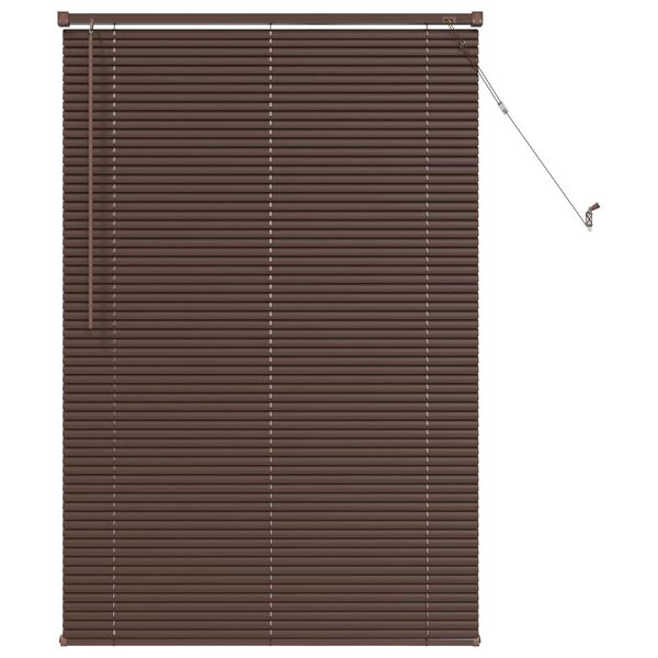 vidaXL Store V&eacute;nitien R&eacute;glable Marron fonc&eacute; avec motif 150 x 70 cm PVC