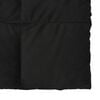 vidaXL Duvet d'&eacute;t&eacute; simple Matelass&eacute; Noir 135 x 200 cm Microfibre