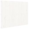 vidaXL T&ecirc;te de lit murale Blanc 146,5x3x110 cm Bois massif de pin