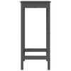vidaXL Ensemble de bar 5 pcs Gris Bois de pin massif