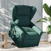 vidaXL Fauteuil inclinable de massage Vert fonc&eacute; Tissu