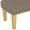 vidaXL Banc Taupe 100x30x30 cm Tissu