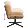 vidaXL Chaise pivotante de bureau beige boucl&eacute; comme de la laine tissu