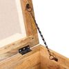 vidaXL Banc de rangement Bois massif recyclé 40 x 40 x 45 cm