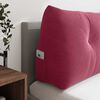 vidaXL Coussin de Dos Bordeaux 140 x 24 x 50 cm Velours