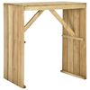 vidaXL Table de bar 100x60x110 cm Bois de pin impr&eacute;gn&eacute;