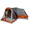 vidaXL Tente familiale tipi 8 personnes gris et orange imperm&eacute;able
