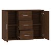 vidaXL Buffet Ch&ecirc;ne marron 91x29,5x65 cm Bois d'ing&eacute;nierie