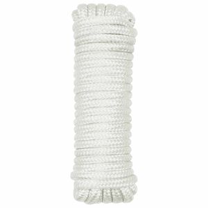 vidaXL Corde de bateau 10 mm 6 m Blanc Polyester