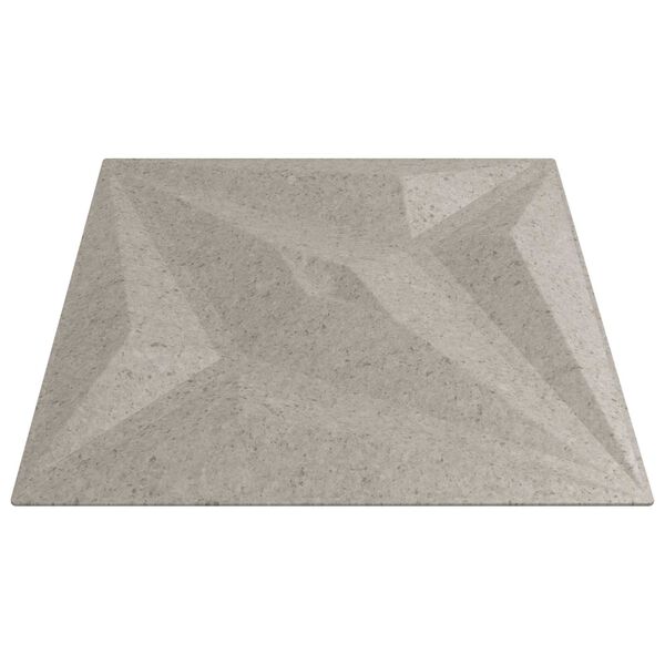 vidaXL Panneaux muraux 48 pcs B&eacute;ton &Eacute;toile 50 x 50 cm Mousse XPS