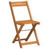 vidaXL Ensemble bistrot 3 pcs Huile Naturelle Bois d'Acacia Massif