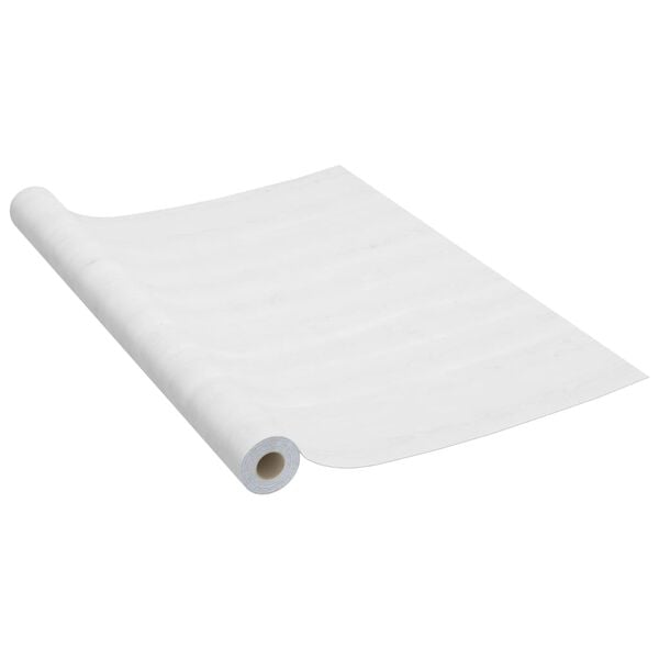 vidaXL Film autoadh&eacute;sif pour meubles Bois blanc 500x90 cm PVC