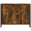 vidaXL Meuble d'appoint Ch&ecirc;ne Fum&eacute; 96,5 x 30 x 75 cm Bois d'ing&eacute;nierie