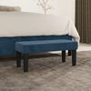 vidaXL Banc Bleu fonc&eacute; 70x30x30 cm Velours