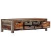 vidaXL Table basse Gris 100x50x30 cm Bois massif