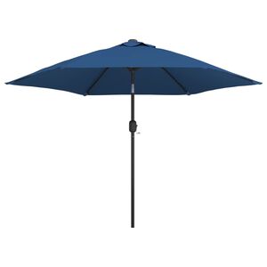 vidaXL Parasol d'ext&eacute;rieur avec poteau en m&eacute;tal 300 cm Azur&eacute;