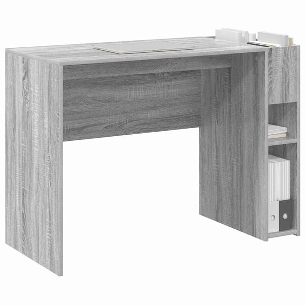 vidaXL Bureau Gris Sonoma 109 x 50 x 78 cm Bois d'ing&eacute;nierie