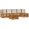 vidaXL Ensembles de canap&eacute;s 6 pcs Naturel Bois d'Acacia Massif