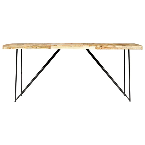 vidaXL Table à manger 180x90x76 cm Bois de manguier massif