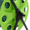 vidaXL Chariot enrouleur vert et jeu de raccords de tuyaux 1,27cm 30 m