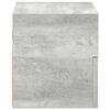 vidaXL Tables de chevet murales 2 pcs gris b&eacute;ton 45x26x28,5 cm