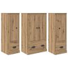 vidaXL Haut Armoire 3 pcs Ch&ecirc;ne artisanal 132 x 35,5 x 103,5 cm
