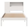 vidaXL Lit biblioth&egrave;que sans matelas blanc 90x200cm bois de pin massif