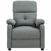 vidaXL Fauteuil de massage Gris fonc&eacute; Tissu