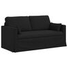 vidaXL Ensemble de Canap&eacute;s 2 pcs Noir 158 x 78 x 80 cm tissu