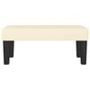vidaXL Banc Crème 70x30x30 cm Similicuir