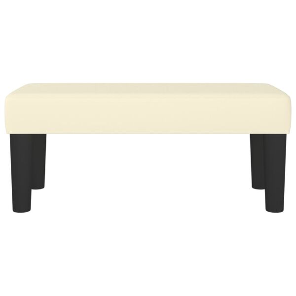 vidaXL Banc Crème 70x30x30 cm Similicuir