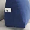 vidaXL Coussin de Dos Bleu police 45 x 20 x 35 cm