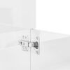 vidaXL Ensemble de meubles de salle de bain 4 pcs blanc brillant