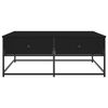 vidaXL Table basse noir 100x99x40 cm bois d'ingénierie