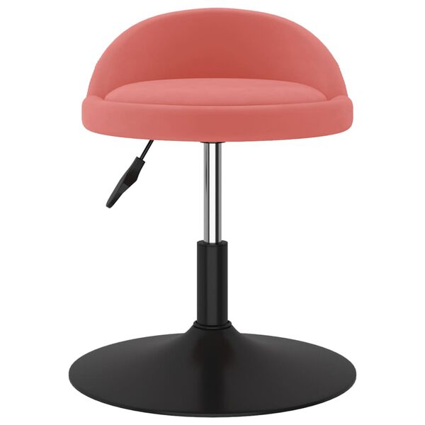 vidaXL Chaise pivotante de salle &agrave; manger Rose Velours