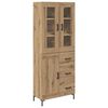 vidaXL Haut Armoire 2 pcs Ch&ecirc;ne artisanal 69,5 x 34 x 180 cm
